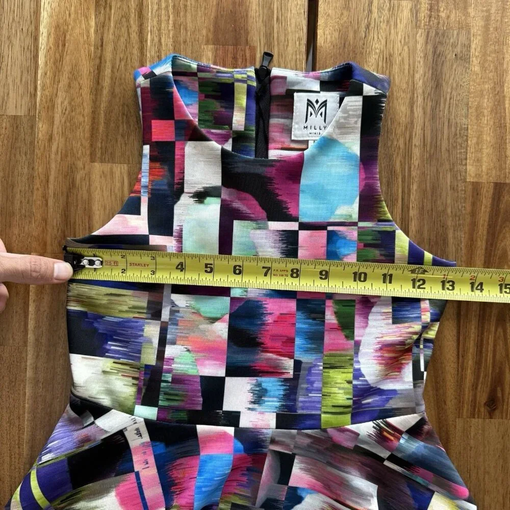 Milly Minis GIRLS dress Size 8 Years Abstract Print Multicolor Party‎